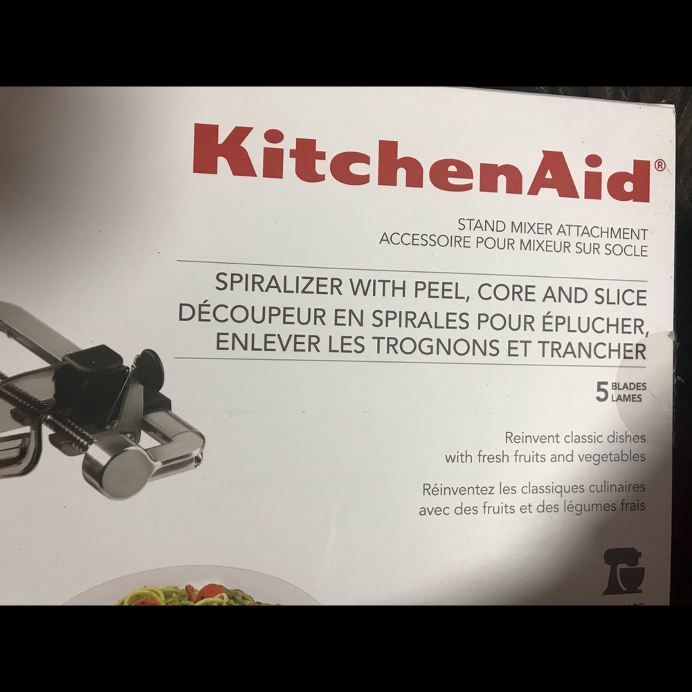 NWOT KitchenAid Spiralizer Stand Mixer Attachment